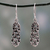 Sterling silver dangle earrings, 'Daisy Droplets' - Floral Theme Fair Trade Earrings in Sterling Silver
