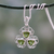 Peridot-Anhänger-Halskette, „Delhi in Grün“ – handgefertigte Peridot- und Sterlingsilber-Anhänger-Halskette