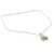 Peridot-Anhänger-Halskette, „Delhi in Grün“ – handgefertigte Peridot- und Sterlingsilber-Anhänger-Halskette