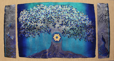 Giclee print on canvas, Tree of Life by Anjali Sapra