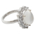 Moonstone cocktail ring, 'Dazzle' - Moonstone and Cubic Zirconia Sterilng Silver Cocktail Ring (image 2b) thumbail
