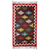 Dhurrie-Teppich aus Wolle, (3x5) - Buntes Blumenmuster auf handgewebtem Dhurrie-Teppich aus Wolle (3x5)