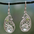 Prasiolite and peridot dangle earrings, 'Dazzling Boteh' - Sterling Silver Paisley Earrings with Prasiolite and Peridot thumbail