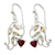 Multigemstone flower earrings, 'Rosebud Glory' - Multigemstone Flower Earrings Crafted with Sterling Silver (image 2a) thumbail