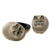 Papier mache boxes, 'Contented Kitties' (pair) - Indian Handcrafted Cat Theme Papier Mache Boxes (Pair) (image 2b) thumbail