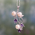 Amethyst and cultured pearl pendant necklace, 'Sincerely Yours' - Pendant Necklace in Silver with Amethysts and Pearls (image 2) thumbail