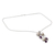Amethyst and cultured pearl pendant necklace, 'Sincerely Yours' - Pendant Necklace in Silver with Amethysts and Pearls (image 2b) thumbail