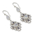 Iolite and rainbow moonstone dangle earrings, 'Garden Trellis' - Sterling Silver Earrings with Iolite and Rainbow Moonstone (image 2b) thumbail