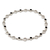 Smoky quartz link anklet, 'Elegant Simplicity' - Classic Sterling Silver and Smoky Quartz Anklet (image 2b) thumbail
