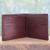 Men's leather wallet, 'Bengal Cordovan' - Artisan Crafted Men's Leather Wallet in Cordovan (image 2b) thumbail