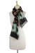 Cotton and silk blend scarf, 'Midnight Stars' - Artisan Crafted Batik Scarf in Cotton and Silk Blend (image 2c) thumbail