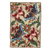Wool chain stitch rug, 'Dancing Butterflies' (2x3) - Hand Crafted Indian Chain Stitched Artisan Accent Rug of 100 thumbail