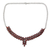 Garnet pendant necklace, 'Crimson Princess' - Garnet and Sterling Silver Statement Necklace from India thumbail