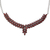 Garnet pendant necklace, 'Crimson Princess' - Garnet and Sterling Silver Statement Necklace from India (image 2c) thumbail