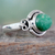 Amazonite cocktail ring, 'Seafoam' - Amazonite Single Stone Cocktail Ring in 925 Silver thumbail