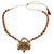 Collar colgante de cerámica - Collar con colgante de cerámica con motivo de diosa hindú