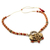 Halskette mit Keramikanhänger - Keramik-Anhänger-Halskette mit Hindu-Göttin-Motiv