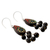 Ceramic chandelier earrings, 'Bollywood Dream' - Fair Trade Ceramic Earrings on Sterling Silver Hooks (image 2b) thumbail