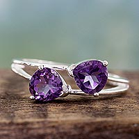 Amethyst cocktail ring, 'Encounters'