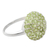 Peridot cluster ring, 'Viburnum' - Cocktail Ring with Cluster Set Peridot and Sterling Silver (image 2b) thumbail