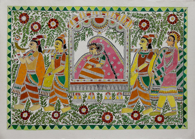 Madhubani painting, Mithila Bride