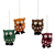 Wool felt ornaments, 'Holiday Hoots' (set of 4) - Multicolor Owl Ornaments Handmade of Wool Felt (Set of 4) thumbail