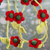 Wool felt garland, 'Holiday Begonias' - Hand Crafted Floral Christmas Tree Garland in Wool Felt (image 2) thumbail