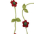 Wool felt garland, 'Holiday Begonias' - Hand Crafted Floral Christmas Tree Garland in Wool Felt (image 2b) thumbail