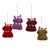 Wool felt ornaments, 'Curious Hippos' (set of 4) - Assorted Color Wool Felt Hippo Ornaments (Set of 4)