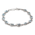 Blue topaz link bracelet, 'Meandering Vine' - Sterling Silver Bracelet with Eleven Carats of Blue Topaz (image 2b) thumbail