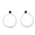 Onyx drop earrings, 'Singularity' - Contemporary Drop Earrings in Sterling Silver with Onyx