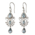 Blue topaz dangle earrings, 'Enchanted Princess' - Blue Topaz Gemstone Dangle Earrings in 925 Sterling Silver (image 2a) thumbail