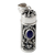 Lapiz lazuli prayer box pendant, 'Calmness' - Hand Crafted Sterling Silver and Lapis Prayer Box Pendant (image 2a) thumbail