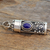 Lapiz lazuli prayer box pendant, 'Calmness' - Hand Crafted Sterling Silver and Lapis Prayer Box Pendant (image 2b) thumbail