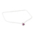 Composite turquoise pendant necklace, 'Purple Storm' - Purple Composite Turquoise Pendant Necklace in 925 Silver
