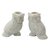 Soapstone candle holders, 'Night Glow' (pair) - Hand Carved Soapstone Owl Candle Holders (Pair) (image 2a) thumbail