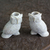 Soapstone candle holders, 'Night Glow' (pair) - Hand Carved Soapstone Owl Candle Holders (Pair) (image 2b) thumbail