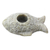 Soapstone candleholders, 'Aquatic Charm' (pair) - Artisan Crafted Carved Soapstone Fish Candle Holders (Pair)