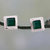 Green onyx stud earrings, 'Contemporary Squared' - Enhanced Green Onyx Stud Earrings in 925 Silver