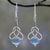 Chalcedony dangle earrings, 'Positive Path' - Light Blue Chalcedony Dangle Earrings in Silver 925 Settings thumbail