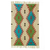 Wool area rug, 'Diamond Tracks' (4x6) - Indian Handwoven Rectangle Blue Green Brown Wool Rug (4x6)
