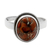 Sterling silver cocktail ring, 'Sunset Sky in Jaipur' - Orange Composite Turquoise Silver Ring from India
