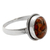 Sterling silver cocktail ring, 'Sunset Sky in Jaipur' - Orange Composite Turquoise Silver Ring from India (image 2b) thumbail