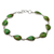 Sterling silver tennis bracelet, 'Serenity in Green' - Silver 925 Bracelet Crafted with Green Composite Turquoise (image 2b) thumbail