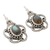 Labradorite dangle earrings, 'Intrigue' - Labradorite Dangle Earrings in Sterling Silver Settings