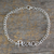 Sterling silver pendant bracelet, 'Remembrance of Peace' - Artisan Crafted Sterling Silver Bracelet with Peace Theme thumbail