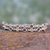 Citrine link bracelet, 'Golden Circles' - Artisan Crafted Sterling Silver and Citrine Link Bracelet