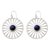 Lapis lazuli dangle earrings, 'Morning Rays' - Indian Handmade Lapis Lazuli Dangle Earrings