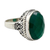 Grüner Onyx-Cocktailring - Ring aus grünem Onyx und Sterlingsilber aus Indien