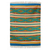 Wool area rug, 'Blue Diamonds' (4x6) - Handmade Multicolored Wool Rug with Fringe from India (4x6) thumbail